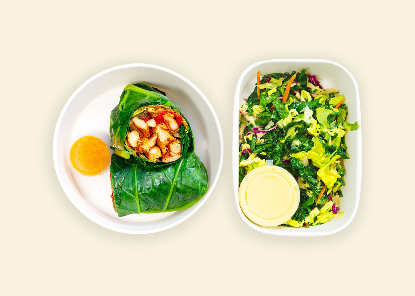 Organic Chicken Fajita Collard Greens Wrap