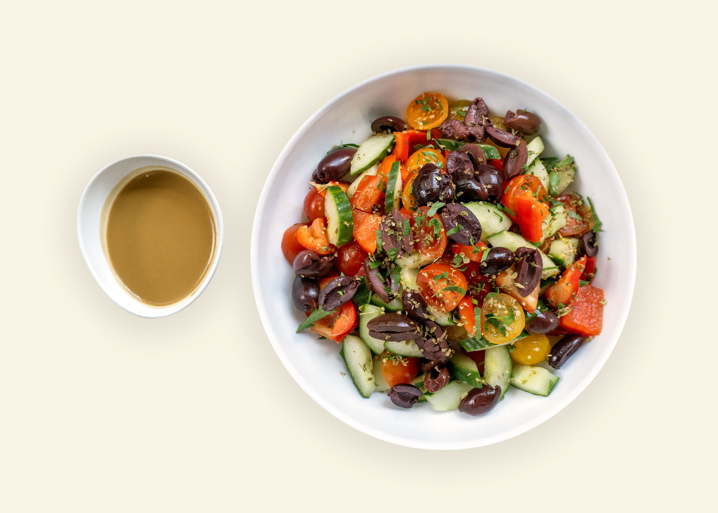 DF Greek Salad & Chimichurri Chicken