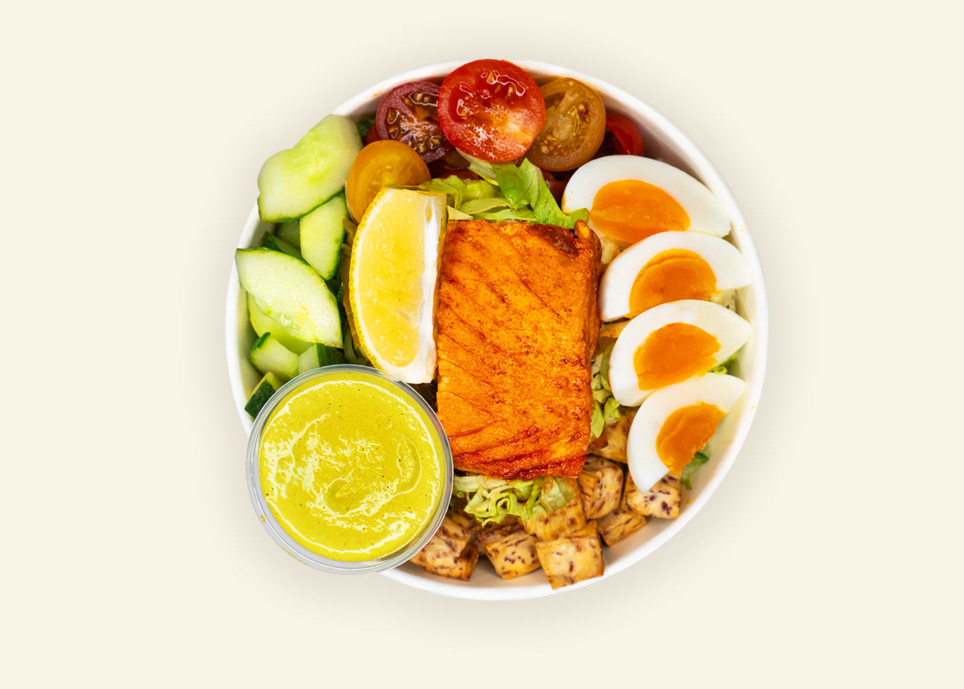 Locanut Cobb Salmon Salad