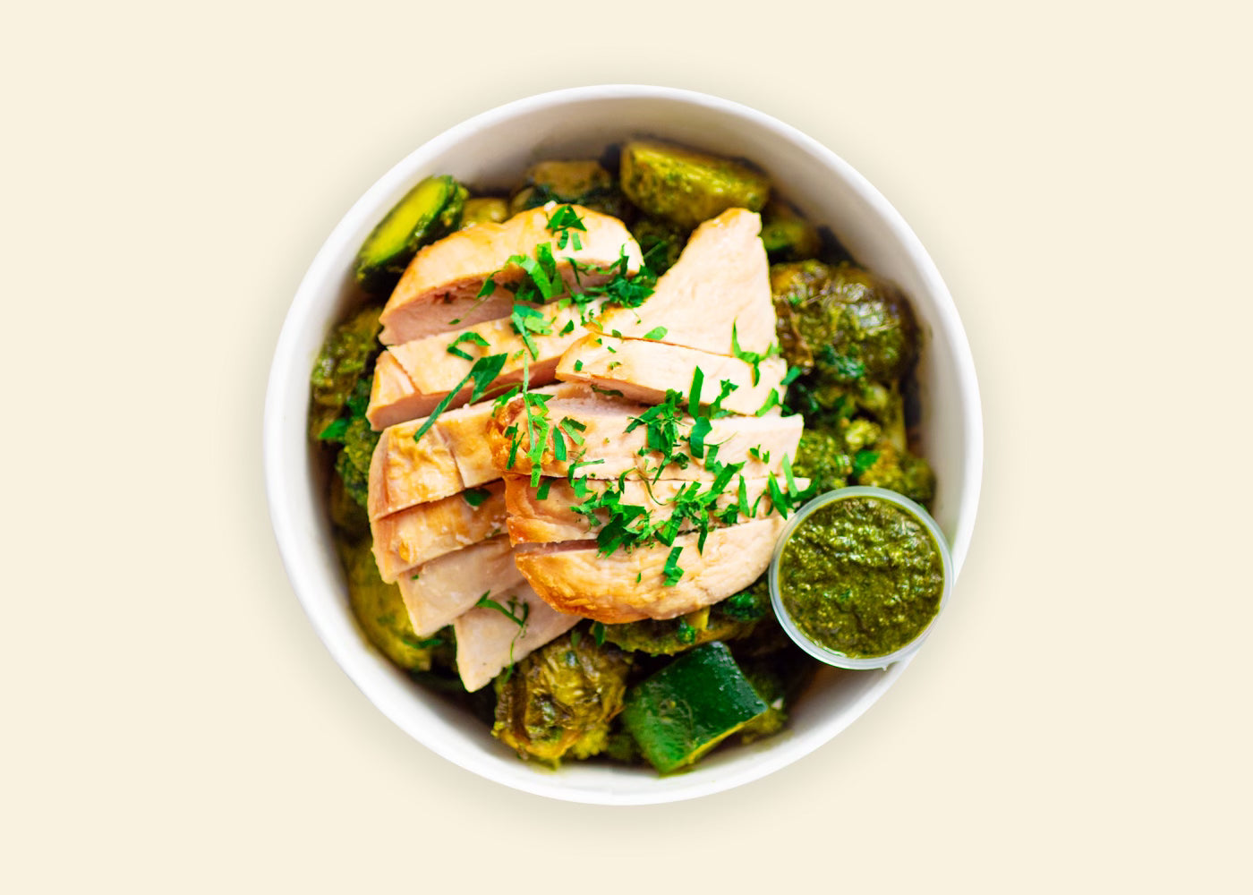 Roasted Green Veggie Bowl & Salt Pepper Chicken