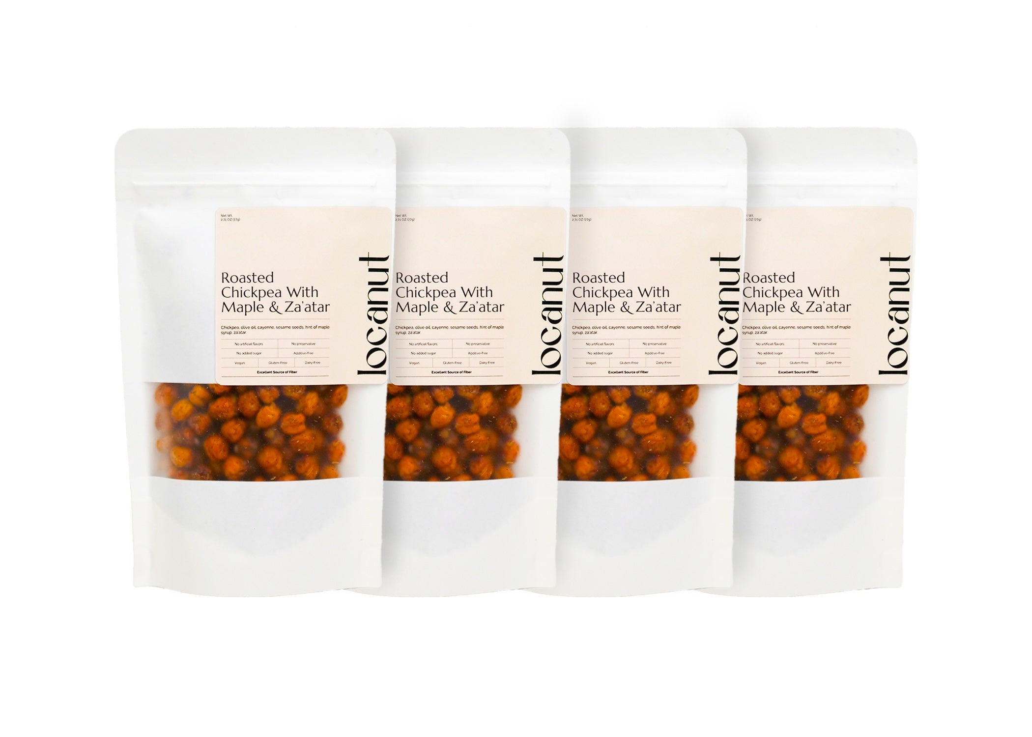 Roasted Chickpeas with Maple & Za'atar (Pack of 4) – Locanut Store
